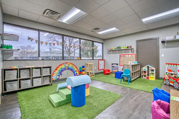 ABA therapy session with child and therapist